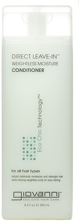 Leave-In Conditioner - Giovanni Eco Chic Hair Care Conditioner Direct Leave-In — photo N1