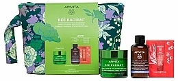 Fragrances, Perfumes, Cosmetics Set - Apivita Bee Radiant (cr/gel/50 ml + foam/75 ml + sun/cr/2 ml + pouch)