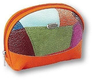 Makeup Bag "Patchwork" 94415, orange - Top Choice — photo N1