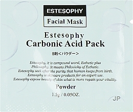 Fragrances, Perfumes, Cosmetics Carboxy Therapy Face Mask - Estesophy Carbonic Acid Pack Platina