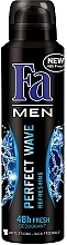 Fragrances, Perfumes, Cosmetics Perfect Wave Deodorant Spray - Fa Men Perfect Wave Deodorant