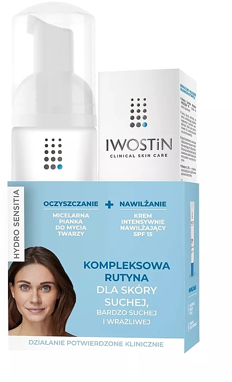 Set - Iwostin Hydro Sensitia (f/foam/165ml+f/cr/50ml) — photo N1