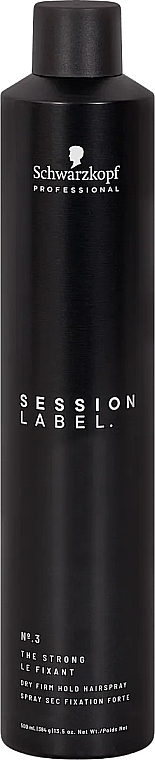 Strong Hold Hair Spray - Schwarzkopf Professional Session Label #3 The Strong Hairspray — photo N1