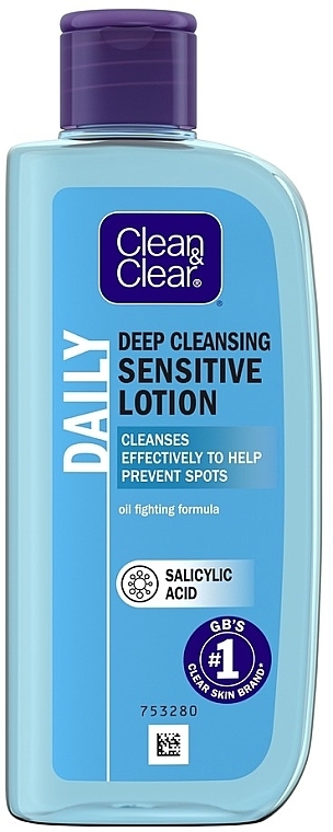 Deep Cleansing Facial Lotion for Sensitive Skin - Clean & Clear Deep Cleansing Lotion — photo N1