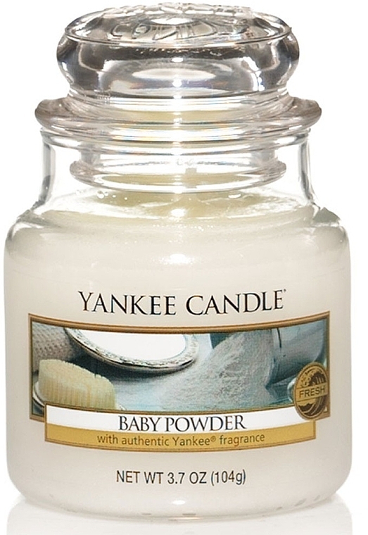 Candle in Glass Jar - Yankee Candle Baby Powder — photo N9