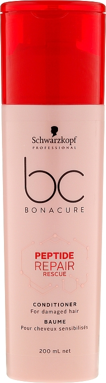 Conditioner - Schwarzkopf Professional BC Bonacure Peptide Repair Rescue Conditioner — photo N1