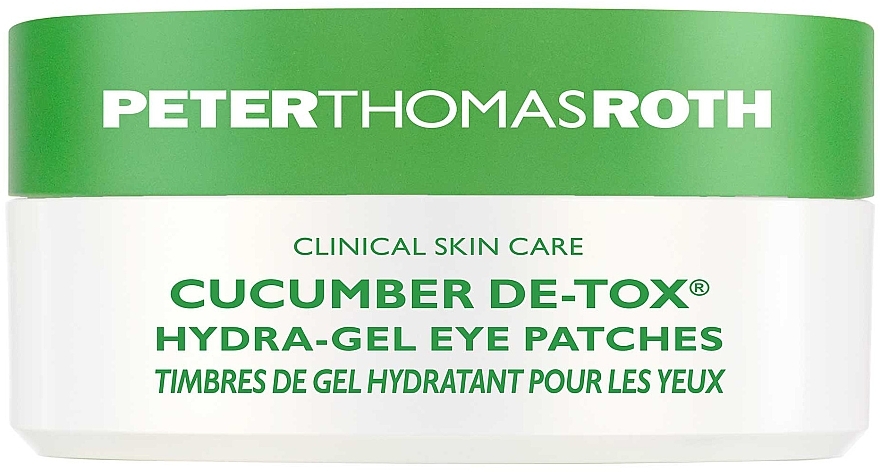 Hydrogel Eye Patches with Cucumber Extract - Peter Thomas Roth Cucumber De-Tox Hydra-Gel Eye Patches — photo N1