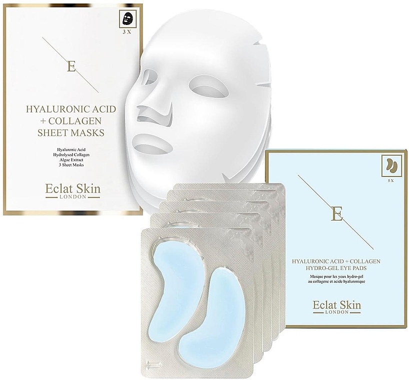 Set - Eclat Skin London (mask/3pcs + eye/pads/5*2pcs) — photo N1