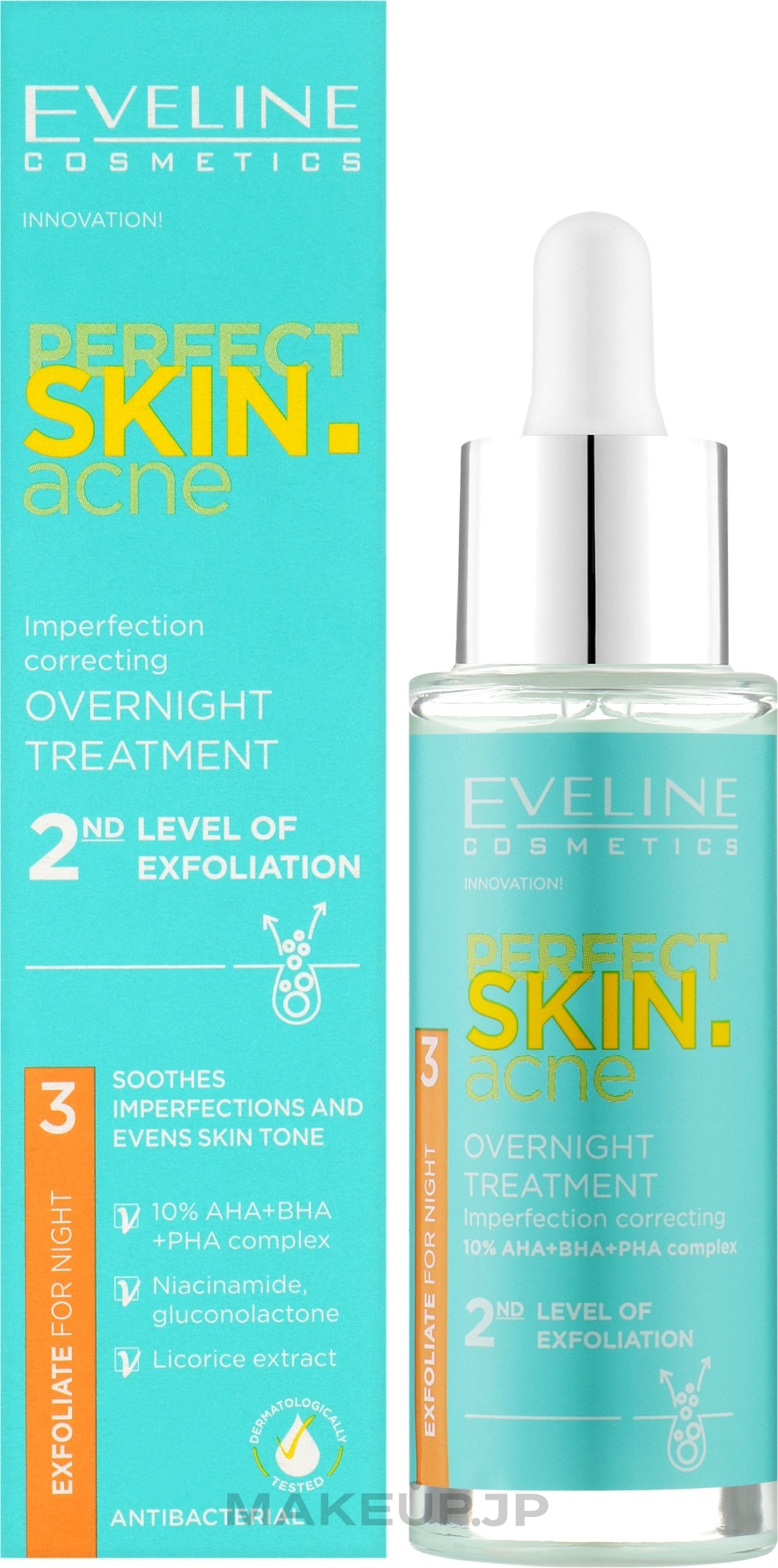 Anti-Imperfection Night Treatment '2nd Exfoliation Degree' - Eveline Cosmetics Perfect Skin.Acne Exfoliate For Night — photo 30 ml