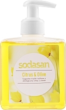 Fragrances, Perfumes, Cosmetics Bactericidal Citrus-Olive Liquid Soap - Sodasan Citrus And Olive Liquid Soap