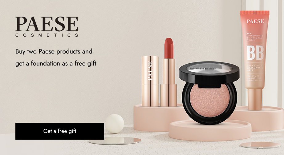 Buy two Paese products and get a foundation as a free gift