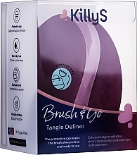 Fragrances, Perfumes, Cosmetics Hair Brush, burgundy - KillyS Tangle Definer Brush & Go