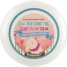 Anti Age Spot Facial Peeling Cream - Elizavecca Face Care Milky Piggy Real Whitening Time Secret Pilling Cream — photo N2