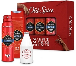 Fragrances, Perfumes, Cosmetics Set - Old Spice Captain Creation Trio (sh/gel/250ml +deo/150ml + ash/lot/100ml)