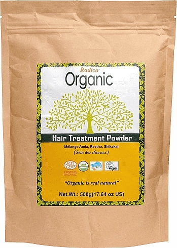 Organic Hair Powder - Radico Organic Amla Reetha Shikakai Hair Tretment Powder — photo N1