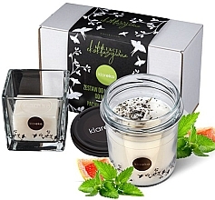 Fragrances, Perfumes, Cosmetics Mint Set - Klareko (candle/200g + soap)