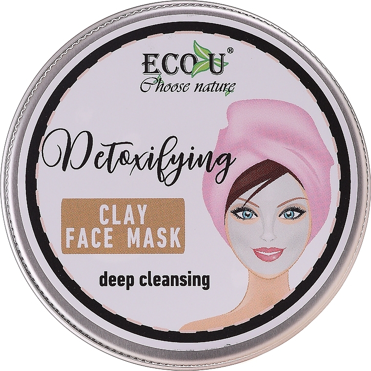 Deep Cleansing Face Mask - Eco U Detoxifying Deep Cleansing Clay Face Mask — photo N1