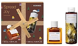 Fragrances, Perfumes, Cosmetics Korres Black Sugar Spread Joy - Set (edt/50 ml + sh/gel/250 ml)