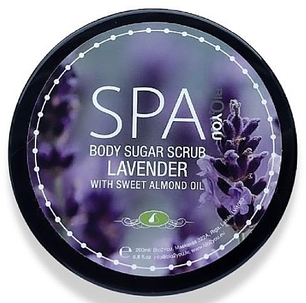 Sugar Body Scrub with Sweet Almond & Lavender Oils - Bio2You Body Sugar Scrub — photo N1