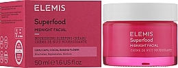 Night Face Cream - Elemis Superfood Nourishing Sleeping Cream — photo N2