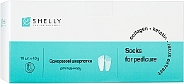 Fragrances, Perfumes, Cosmetics Disposable Pedicure Socks with Emulsion - Shelly