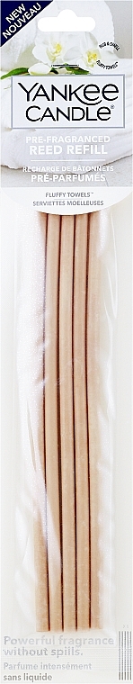 Fragranced Reed Diffusers Refill - Yankee Candle Fluffy Towels Pre-Fragranced Reed Refill — photo N1