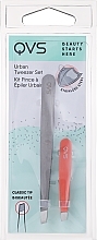 Fragrances, Perfumes, Cosmetics Beveled Tweezers - QVS Slant Tip Tweezers & Micro Tweezer