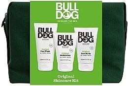 Fragrances, Perfumes, Cosmetics Set - Bulldog Skincare Original Skincare Kit (f/gel/150ml + cr/100ml + scr/125ml + bag/1pcs)