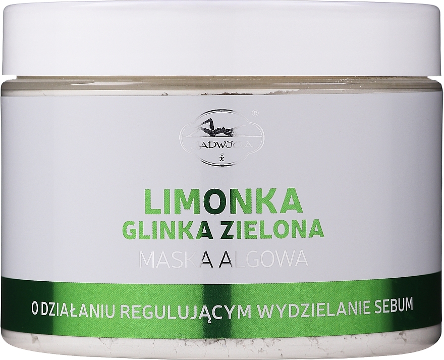 Sebum-Regulating Face Mask "Lime & Green Clay" - Jadwiga — photo N3