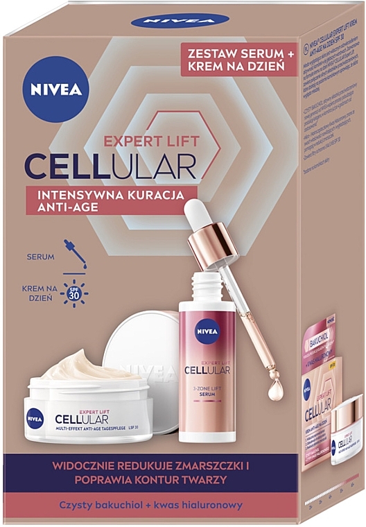 Set - Nivea Cellular Expert Lift Duopack (f/cr/50ml+f/ser/30ml) — photo N1