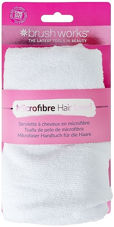 Turban Hair Towel - Brushworks Microfiber Hair Towel — photo N1