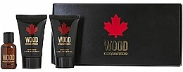 Fragrances, Perfumes, Cosmetics Dsquared2 Wood Pour Homme - Set (edt/mini/5ml + sh/gel/mini/25ml + after/sh/b/mini/25ml)
