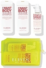 Set - Eleven Australia Volume Trio With Neon Bag (shm/300ml + cond/300ml + h/spray/125ml + bag) — photo N1