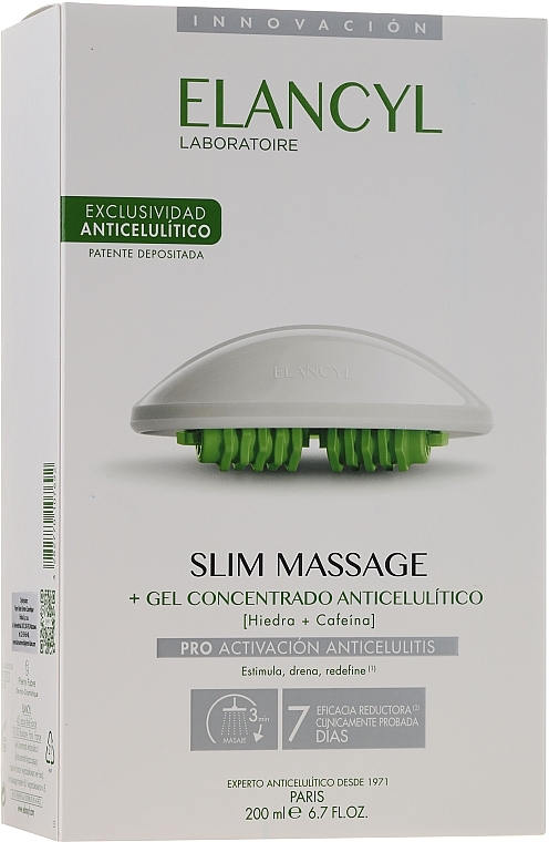 Set - Elancyl Slim Design Set (b/gel/200ml + massager/1) — photo N1