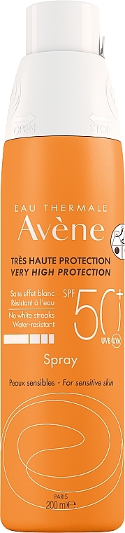 Sunscreen Spray - Avene Eau Thermale Sun Very High Protection Spray SPF50 — photo N1