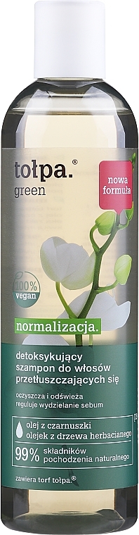 Oily Hair Shampoo - Tolpa Green Normalization Shampoo — photo N1