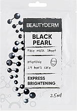 Fragrances, Perfumes, Cosmetics Intensive Sheet Face Mask "Black Pearl" - Beauty Derm Black Pearl Face Mask Sheet