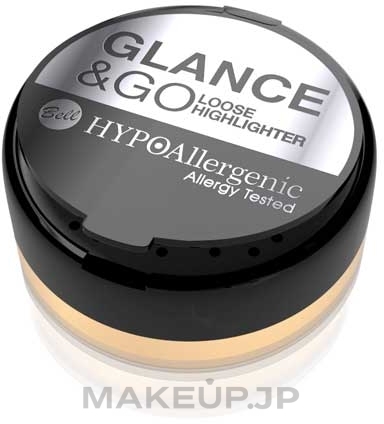 Hypoallergenic Face & Body Loose Highlighter - Bell HypoAllergenic Glance & Go Loose Highlighter (01 -Gold Rush) — photo 01 - Gold Rush