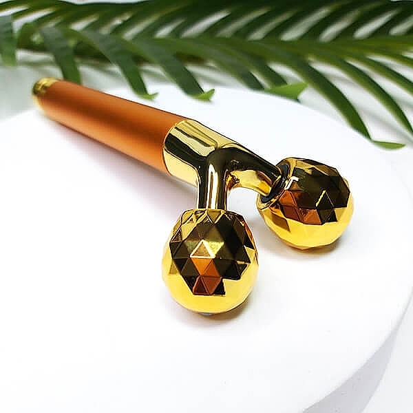 Vibrating 3D Massage Roller, golden - Yeye — photo N16