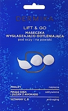 Fragrances, Perfumes, Cosmetics Eye Mask "Lift & Go" - Dermika Smoothing and Oxygenating Mask