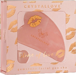 Set - Crystallove Sellove Rose Quartz Gua Sha Set — photo N1