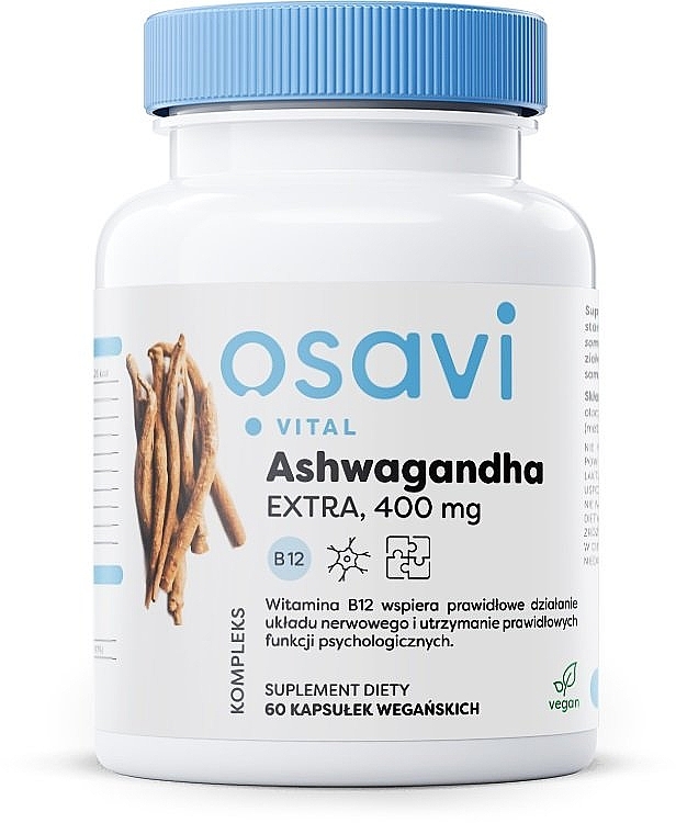 Ashwagandha Dietary Supplement, 400 mg - Osavi Ashwagandha Extra — photo N1