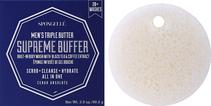 GIFT! Body Wash Buffer - Spogelle Men`s Triple Butter Supreme Buffer Cedar Absolute — photo N2