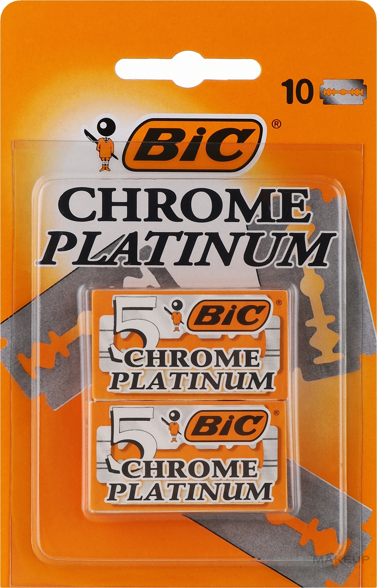 Chrome Platinum Razor Blade Set, 10pcs - Bic — photo 10 ЊВ.