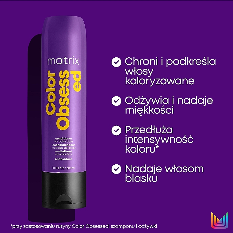 Color Preserving Conditioner for Colored Hair - Matrix Total Results Color Obsessed Conditioner — photo N8