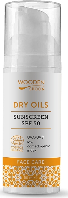 Sunscreen Lotion - Wooden Spoon Dry Oils Sunscreen SPF 50 — photo N1