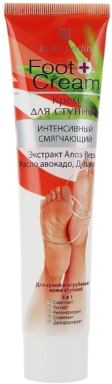 Foot Cream with Aloe Extract & Avocado Oil - Belle Jardin Hand & Foot Cream — photo N1