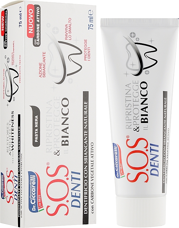 Toothpaste 'Professional & Safe Whitening' - Pasta Del Capitano SOS Denti Whitening — photo N2