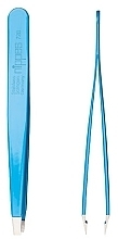 Straight Tweezers, Blue, 9.5 cm - Nippes Solingen Tweezer 728 — photo N1