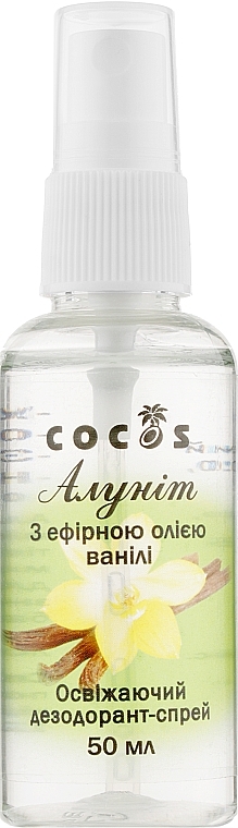 Alunite Deodorant Spray with Vanilla Essential Oil - Cocos — photo N1